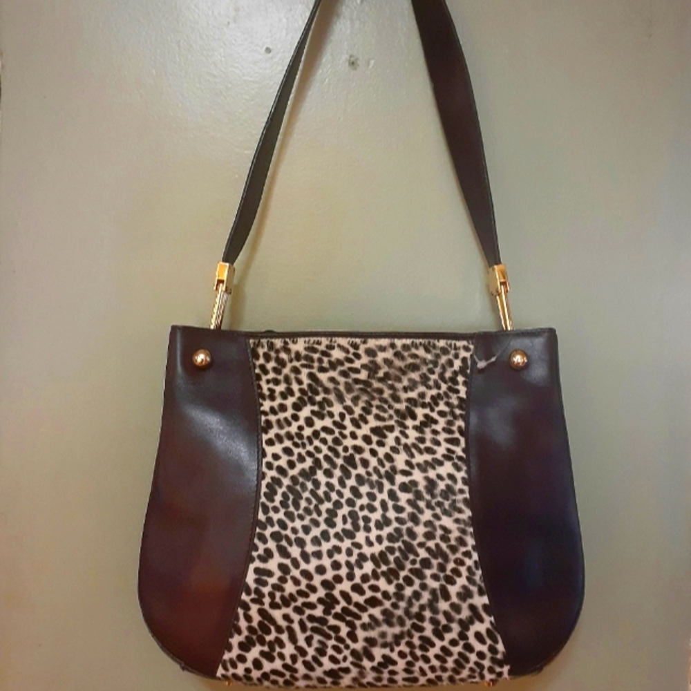 Kate Landry calf hair Handbag NWOT